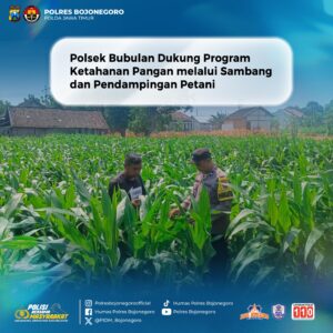Polsek Bubulan Perkuat Pendampingan Petani, Dukung Ketahanan Pangan Nasional